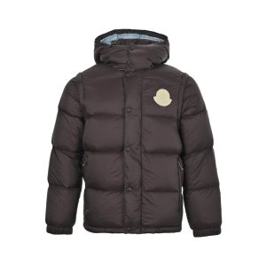Moncler Cyclone 2-in-1 Hooded Short Down Jacket- Dark Blue (9) Moncler Cyclone 2-in-1 Hooded Short Down Jacket- Dark Blue