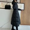 Moncler Faucon "Escaped Princess" Long Down Coat- Black