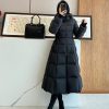 Moncler Faucon "Escaped Princess" Long Down Coat- Black