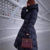 Moncler Faucon "Escaped Princess" Long Down Coat- Black