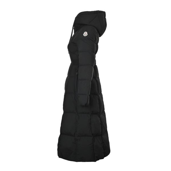 Moncler Faucon "Escaped Princess" Long Down Coat- Black