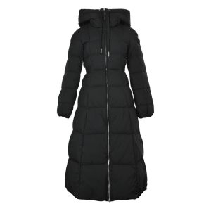 Moncler Faucon "Escaped Princess" Long Down Coat- Black