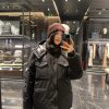 Moncler Fornas Rouge Double Pocket Hooded Down Jacket- Black