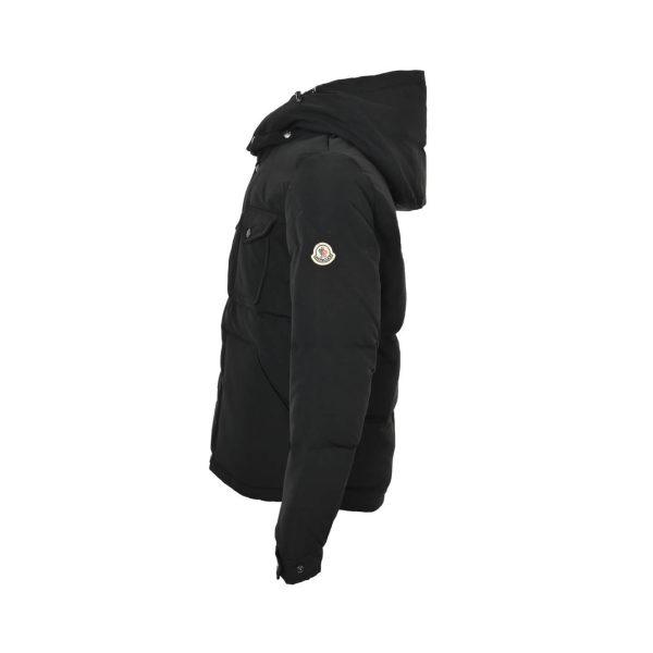 Moncler Fornas Rouge Double Pocket Hooded Down Jacket- Black