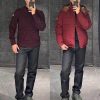Moncler Fornas Rouge Double Pocket Hooded Down Jacket- Burgundy