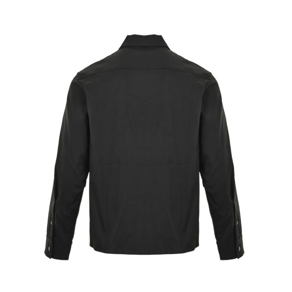 Moncler Gabardine Zip-Up Shirt Jacket- Black