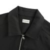 Moncler Gabardine Zip-Up Shirt Jacket- Black