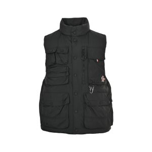 Moncler Grenoble Day-Namic Multi-Pocket Down Vest- Black