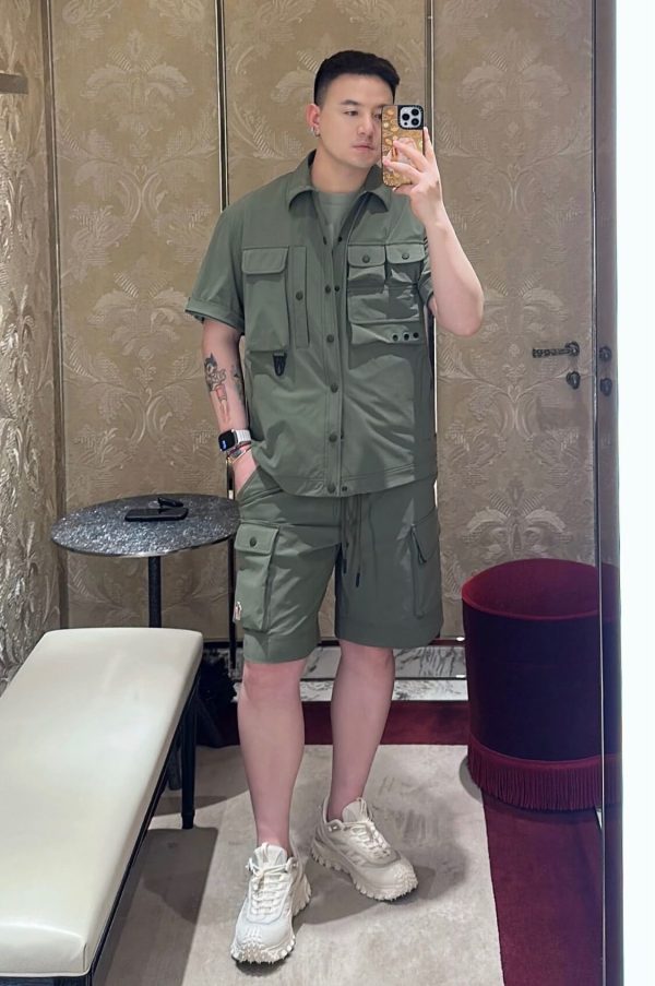 Moncler Grenoble Tatra 2-in-1 Water-Repellent Field Jacket- Green