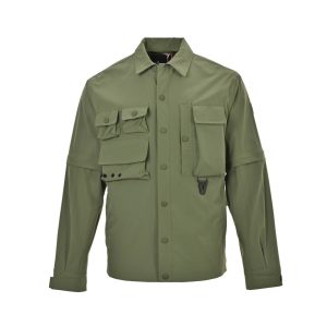 Moncler Grenoble Tatra 2-in-1 Water-Repellent Field Jacket- Green