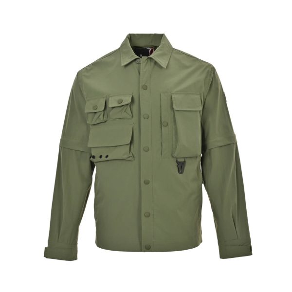 Moncler Grenoble Tatra 2-in-1 Water-Repellent Field Jacket- Green