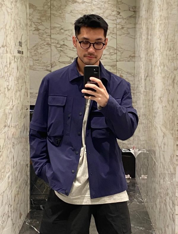 Moncler Grenoble Tatra 2-in-1 Water-Repellent Field Jacket- Navy Blue