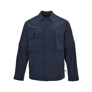 Moncler Grenoble Tatra 2-in-1 Water-Repellent Field Jacket- Navy Blue