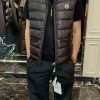 Moncler Gui Gilet Down Vest- Dark Grey
