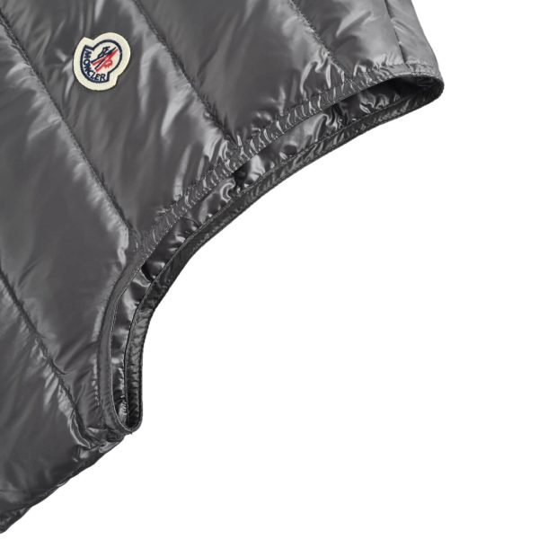 Moncler Gui Gilet Down Vest- Dark Grey