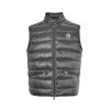 Moncler Gui Gilet Down Vest- Dark Grey