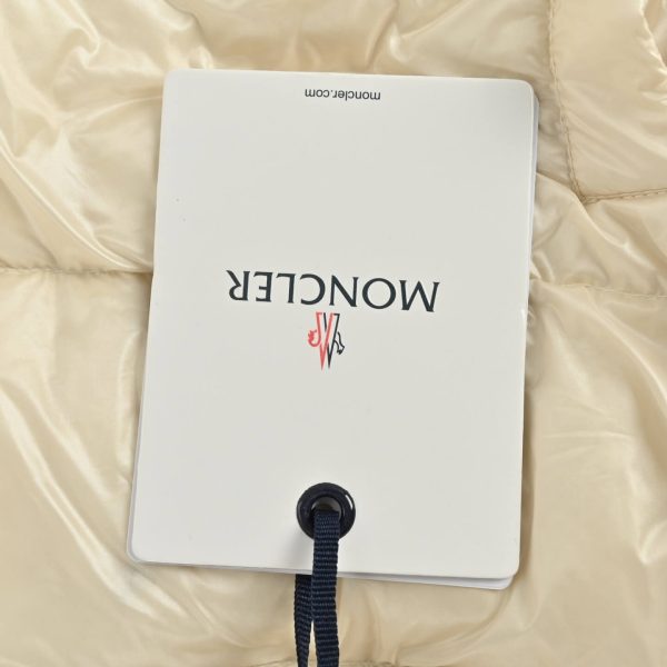 Moncler Hooded Quilted Down Jacket- Light Beige