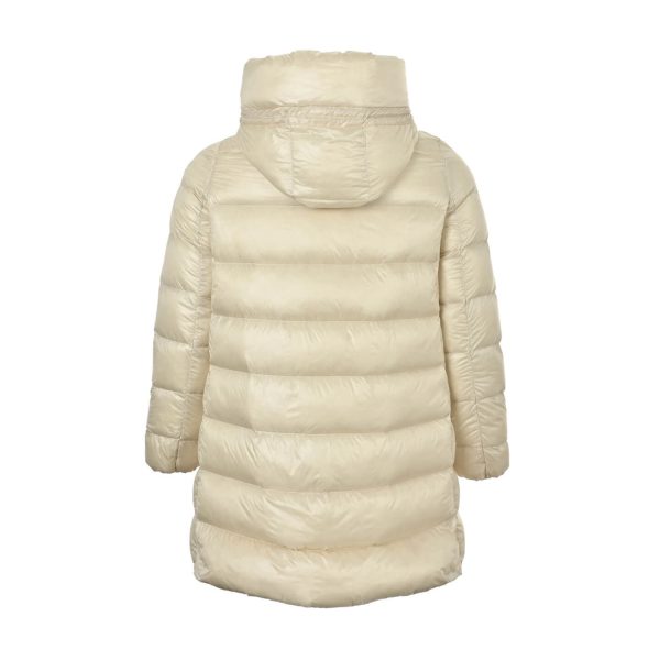 Moncler Hooded Quilted Down Jacket- Light Beige