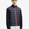 Moncler Knit Patchwork Down Jacket- Black