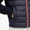 Moncler Knit Patchwork Down Jacket- Black