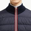 Moncler Knit Patchwork Down Jacket- Black