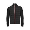 Moncler Knit Patchwork Down Jacket- Black