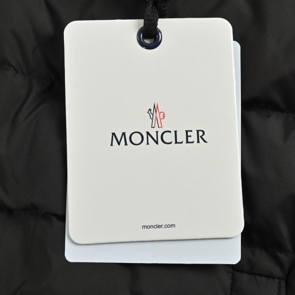 Moncler Knit Patchwork Down Jacket- Black