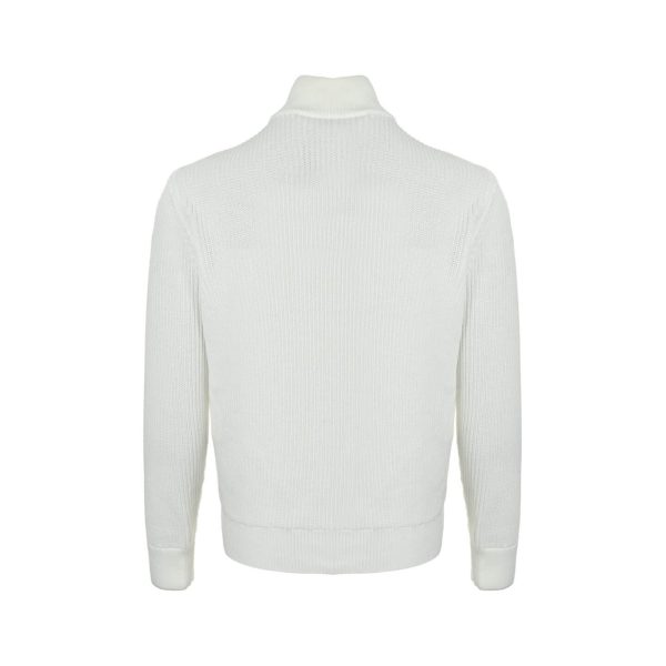 Moncler Knit Patchwork Down Jacket- White