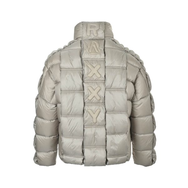 Moncler Maya 3D Quilted Zipper Down Jacket- Gray