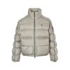 Moncler Maya 3D Quilted Zipper Down Jacket- Gray