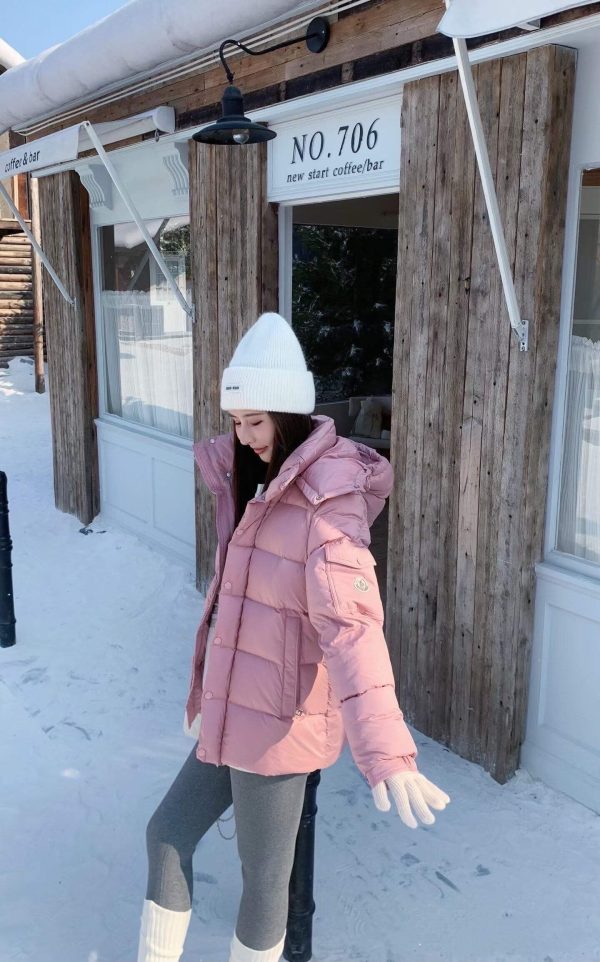 Moncler Maya 70 Mayan Hooded Down Jacket- Pink (3) Moncler Maya 70 Mayan Hooded Down Jacket- Pink