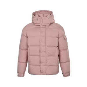 Moncler Maya 70 Mayan Hooded Down Jacket- Pink