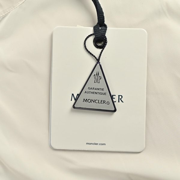 Moncler Olan Webbing Nylon Hooded Jacket- White