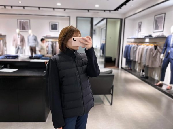 Moncler Padded Wool & Cashmere Zip-Up Cardigan- Black