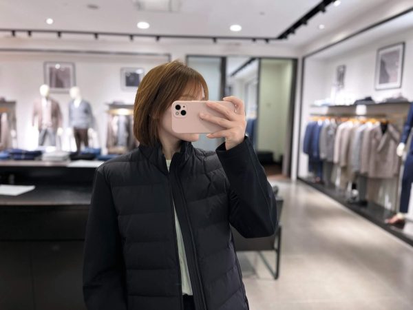 Moncler Padded Wool & Cashmere Zip-Up Cardigan- Black