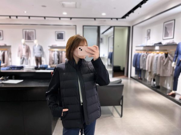 Moncler Padded Wool & Cashmere Zip-Up Cardigan- Black