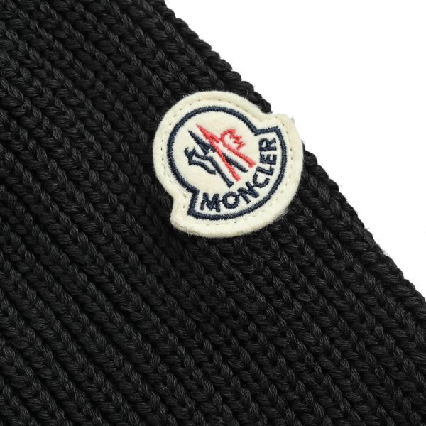 Moncler Padded Wool & Cashmere Zip-Up Cardigan- Black
