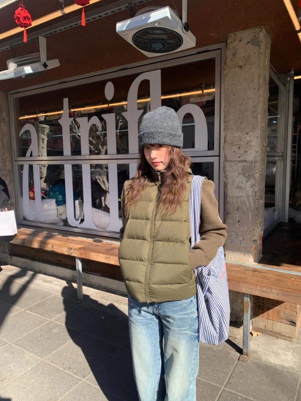 Moncler Padded Wool & Cashmere Zip-Up Cardigan- Green