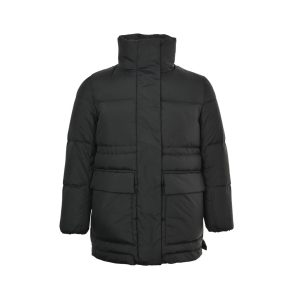 Moncler Vouglans Hooded Parka Down Jacket- Black