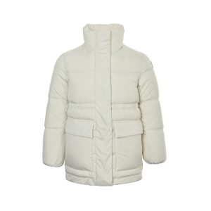 Moncler Vouglans Hooded Parka Down Jacket- White