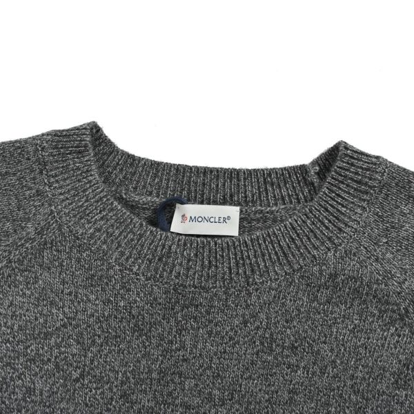 Moncler Wool Cashmere Pocket Sweater- Dark Grey (10) Moncler Wool Cashmere Pocket Sweater- Dark Grey