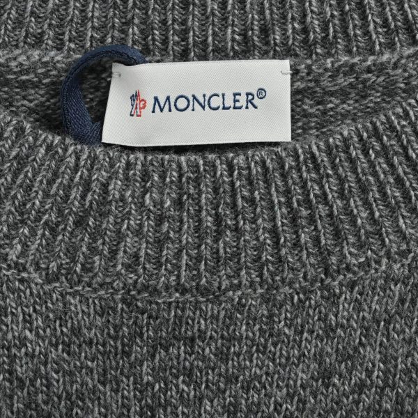 Moncler Wool Cashmere Pocket Sweater- Dark Grey (4) Moncler Wool Cashmere Pocket Sweater- Dark Grey