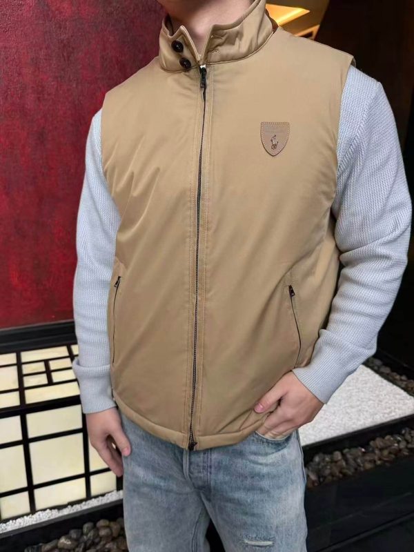 Polo Ralph Lauren Abottson Gabardine Gilet Vest- Beige