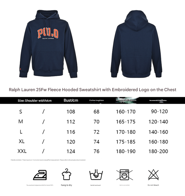 Polo Ralph Lauren Logo Fleece Hoodie- Grey