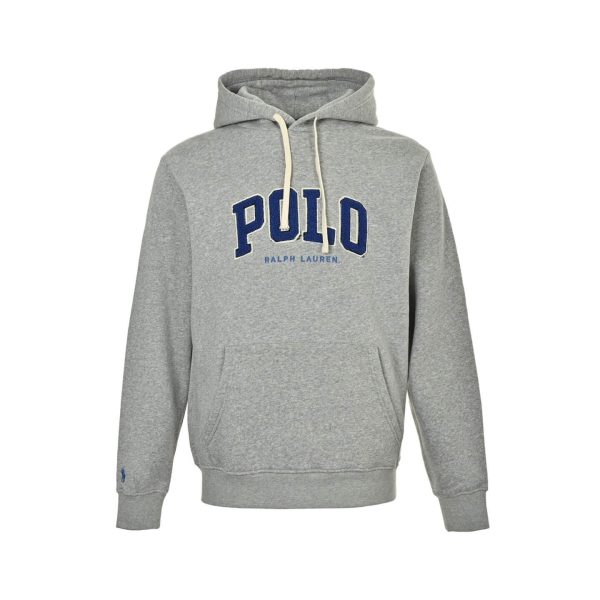 Polo Ralph Lauren Logo Fleece Hoodie- Grey
