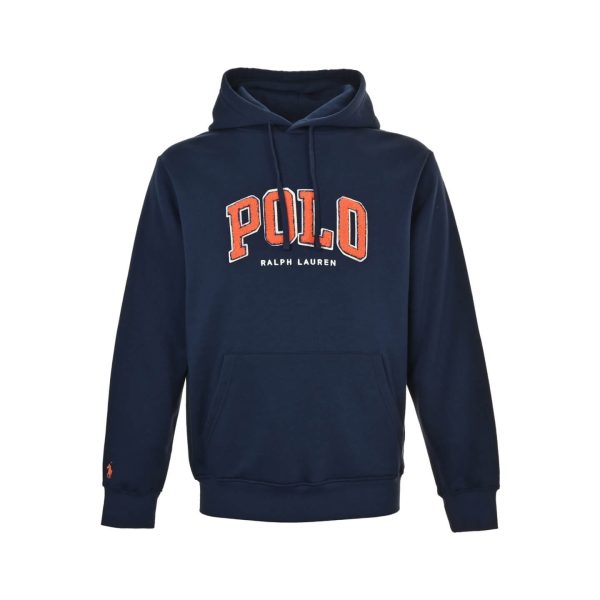 Polo Ralph Lauren Logo Fleece Hoodie- Navy Blue