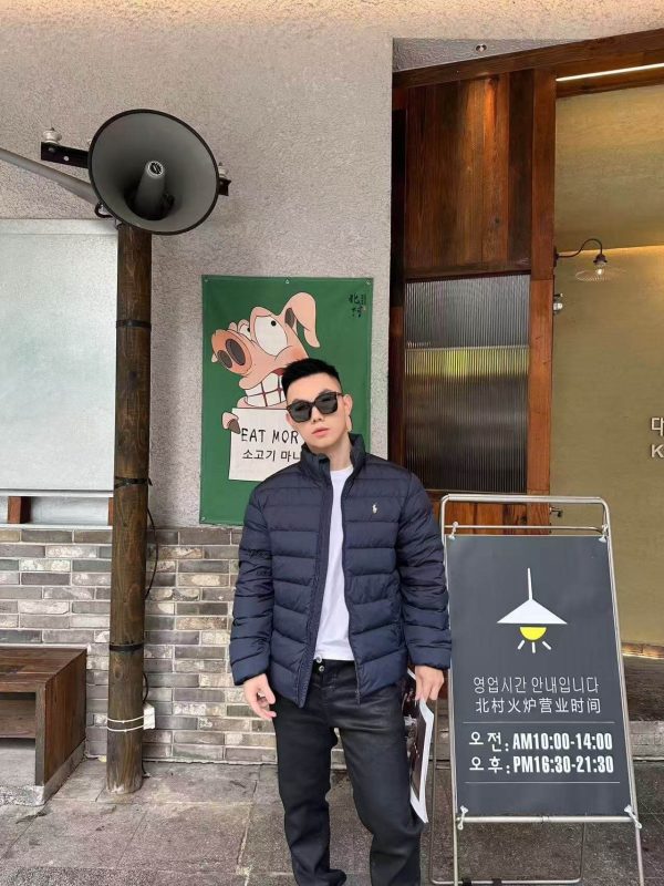 Polo Ralph Lauren Men's Colden Short Puffer Jacket- Navy Blue