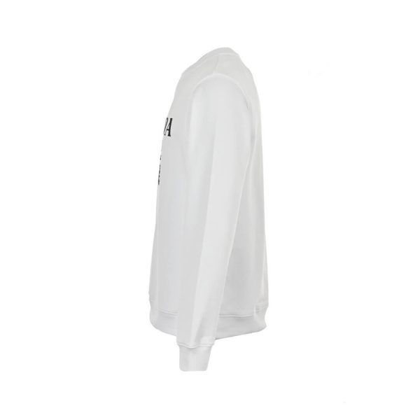 Prada Logo Crew Neck Sweatshirt – White