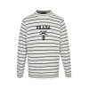 Prada Logo Striped Wool and Cashmere Sweater- White (8) Prada Logo Striped Wool and Cashmere Sweater- White