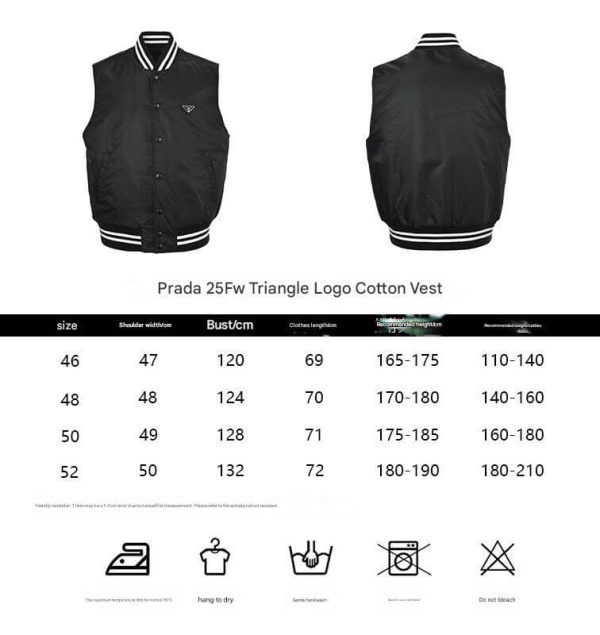 Prada Re-Nylon Triangle Logo Vest- Black
